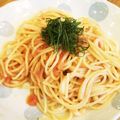 あいぞわ's cooksnap of when they made 明太子パスタ.