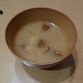 ラリー＆サラ's cooksnap of when they made 食感抜群！鳥ささみ&しめじなめこの味噌汁.