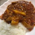サクラ21's cooksnap of when they made トマト缶まるごと！！ひき肉トマトカレー.