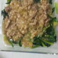 ☆マイマイママ☆'s cooksnap of when they made ∽∽ホウレンソウの豚肉あんかけ∽∽.