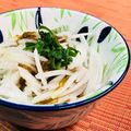 島子☆'s cooksnap of when they made もずく酢ON♡新玉ねぎ～.