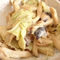 クックECR69A☆'s cooksnap of when they made 包丁いらずで簡単♪エリンギとキャベツ炒め.