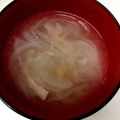 まん！'s cooksnap of when they made 春が来た！簡単。新玉ねぎの生姜スープ.