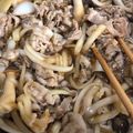 mamipiko❁'s cooksnap of when they made 豚バラと玉ねぎの生姜焼き.