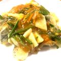 おくっち家's cooksnap of when they made 鱈と春野菜の甘酢あんかけ.