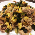 hinakuro's cooksnap of when they made 豚とわかめの卵炒め.