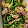 tamago大好き's cooksnap of when they made 菜の花・新じゃが・ウインナーの醤油炒め♬.