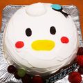 ayusaki⭐️'s cooksnap of when they made ツムツム☆ドナルドのドーム型誕生日ケーキ.