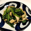 Asamin524's cooksnap of when they made ◎小松菜と椎茸のオイマヨ炒め.