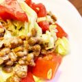 サーオ's cooksnap of when they made 丸ごとトマトとキャベツの納豆サラダ.