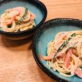 わか★'s cooksnap of when they made 梅干し入りスパサラ.