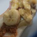 あゆたっくん's cooksnap of when they made スタバ風バナナ&ベーコン☆トースト(想像.