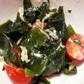 ナタデココア☆'s cooksnap of when they made 大量消費！①わかめとトマトのサラダლ(´.
