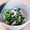 ♡こもれび♡'s cooksnap of when they made 簡単副菜♡小松菜とツナのゴマわさび和え.