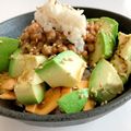 noriko912's cooksnap of when they made おかかチーズアボカド納豆ごはん.