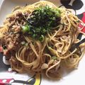 towamam♡'s cooksnap of when they made サバ缶で和風パスタ。材料3つで時短！.