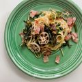 mamiracle's cooksnap of when they made 春待ちわびるパスタ☆菜の花&蓮根.