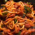 Bassan's cooksnap of when they made ♡もちもち♡冷凍うどんで絶品ナポリタン♡.