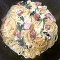 クック6GB4I4☆'s cooksnap of when they made 生クリームニンニク不要！簡単カルボナーラ.