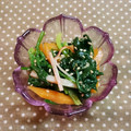 HARU＊uta's cooksnap of when they made ほうれん草と人参のナムル.