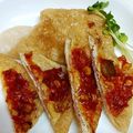 ひなた39's cooksnap of when they made 超かんたんおつまみ☆もちチーズ入りおあげ.