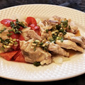 Zelie's cooksnap of when they made 蒸し鶏のネギソースかけ（油淋鶏風）.