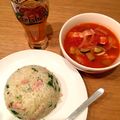 腹ぺこキッチン's cooksnap of when they made ツナとベーコンの洋風チャーハン.