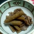 monsamedi's cooksnap of when they made ズボラおつまみ☆砂肝とごぼうの照り煮.