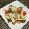 ジョングレ's cooksnap of when they made エリンギとハムとプチトマトの炒め物.