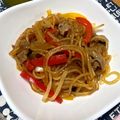 りかこ•ᴗ•⑅'s cooksnap of when they made 彼氏喜ぶご飯13韓国チャプチェ風春雨炒め.