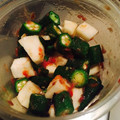 しゃりぼん's cooksnap of when they made オクラと長芋の梅おかか和え.