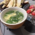 よちりん's cooksnap of when they made クレソンのふわふわかき玉スープ.