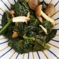 ２４なるるん's cooksnap of when they made ウインナーほうれん草ガーリックバター炒め.