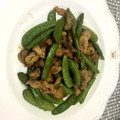 チロル✩'s cooksnap of when they made 簡単♪スナップエンドウと豚肉の甘辛炒め♥.