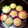 yuki153002's cooksnap of when they made コーンと青のりの蒸しパン♡離乳食・おやつ.