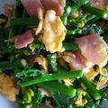 みじゅーくもーの's cooksnap of when they made 菜の花とベーコンの炒め物.