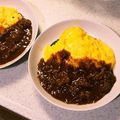 ぐるパパ's cooksnap of when they made ハヤシライスの残りで！チーズオムライス.