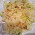 ★かおっち★'s cooksnap of when they made キャベツと桜海老のチャーハン.