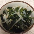 くーやん74's cooksnap of when they made 簡単に！もやしとわかめのナムル.