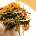Yuuu＊＊'s cooksnap of when they made 水菜、人参、えのき の 彩りツナ炒め.