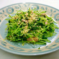 マダムカフェ♡'s cooksnap of when they made 豆苗とツナの粒マスタード醤油炒め☆.