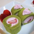 tasr's cooksnap of when they made 春色❁抹茶ベジロールケーキ（プチロール）.