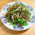 romiccy's cooksnap of when they made 牛肉としめじと水菜の炒め物　.