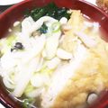 ユーロン's cooksnap of when they made 肉入り豪華☆きつねうどん.