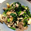 ✩bagi✩'s cooksnap of when they made 豚肉と厚揚げ小松菜のピリ辛味噌炒め.