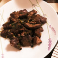 クックUJ5M9K☆'s cooksnap of when they made 栄養満点☝ほうれん草とレバー炒め♥.
