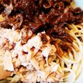 lemonina's cooksnap of when they made 昔のガスト風サラダうどん　焼き肉アレンジ.