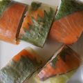 SORA○TUKI☆'s cooksnap of when they made 簡単！子供も喜ぶサーモン巻き寿司.