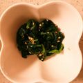 まーさんれなさん's cooksnap of when they made レンチンで簡単◎ほうれん草の胡麻和え.