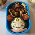 ayato509's cooksnap of when they made 簡単♪ドラえもん♪キャラ弁に♪おにぎり♪.